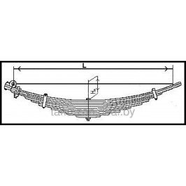 Рессора задняя МАЗ 18 листов